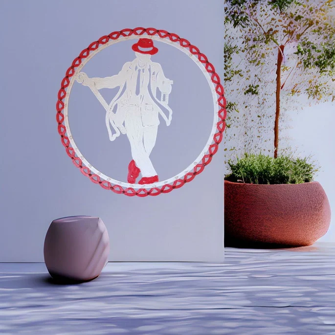 Pilintra Escultura Parede 60 Cm